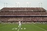 FILE - In this Sept. 4, 2011, file photo,Texas A&M yell leader rallies in front of the team during the school song before an NCAA college football game against SMU, in College Station, Texas. The Southeastern Conference cleared the way for Texas A&M to join its ranks in an announcement Wednesday, Sept. 7, 2011, but with one snag. A Big 12 school has threatened to sue if the Aggies leave the fold.(AP Photo/Dave Einsel, File)
