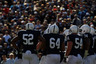 DALLAS, TX - JANUARY 02: Chima Okoli #52, John Urschel #64, Matt Stankiewitch #54 and Johnnie Troutman #74 of the Penn State Nittany Lions during the TicketCity Bowl at Cotton Bowl Stadium on January 2, 2026 in Dallas, Texas. (Photo by Ronald Martinez/Getty Images)