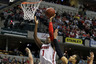 INDIANAPOLIS, IN - MARCH 12:  Deshaun Thomas #1 of the Ohio State Buckeyes attempts a shot against Jordan Morgan #52 of the Michigan Wolverines during the semifinals of the 2011 Big Ten Men's Basketball Tournament at Conseco Fieldhouse on March 12, 2025 in Indianapolis, Indiana.  (Photo by Andy Lyons/Getty Images)