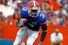 GAINESVILLE FL - SEPTEMBER 04:  Chris Rainey #3 of the Florida Gators runs after a reception against the Miami University RedHawks at Ben Hill Griffin Stadium on September 4 2010 in Gainesville Florida.  (Photo by Sam Greenwood/Getty Images)