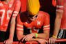 LINCOLN NE - OCTOBER 16: A dejected Nebraska Cornhusker fan shows his displeasure during second half action of the game between the Nebraska Cornhusker and the Texas Longhorns at Memorial Stadium on October 16 2010 in Lincoln Nebraska. Texas Defeated Nebraska 20-13. (Photo by Eric Francis/Getty Images)