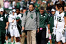 EVANSTON IL - OCTOBER 23: Head coach Mark Dantonio of the Michigan State Spartans returned to the sidelines for a game against the Northwestern Wildcats at Ryan Field on October 23 2010 in Evanston Illinois. Michigan State defeated Northwestern 35-27. (Photo by Jonathan Daniel/Getty Images) *** Local Caption *** Mark Dantonio